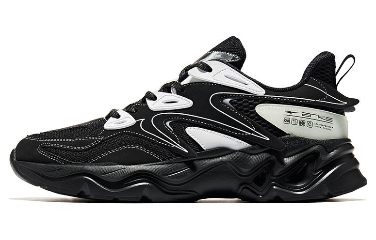 ERKE XTEP Shock-Absorbing Non-Slip Wear-Resistant Low Top Running Shoes 'Black'