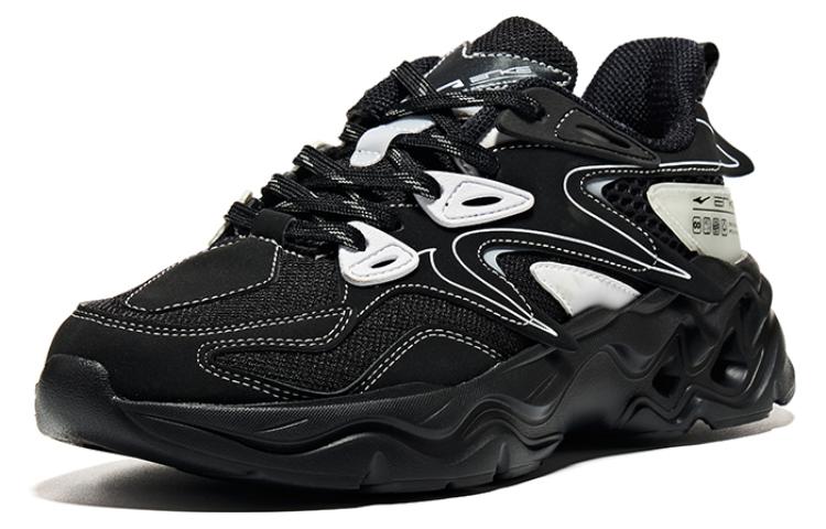 ERKE XTEP Shock-Absorbing Non-Slip Wear-Resistant Low Top Running Shoes 'Black' 圖 2