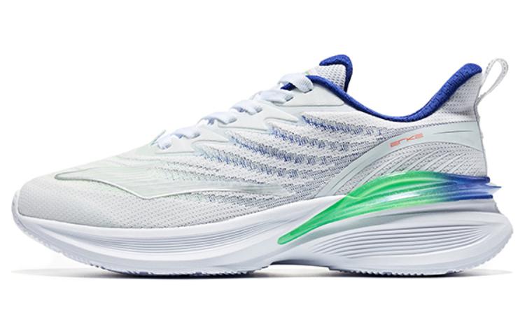 ERKE Xtep Shock-Absorbing Slip-Resistant Low Top Running Shoes 'White Blue'