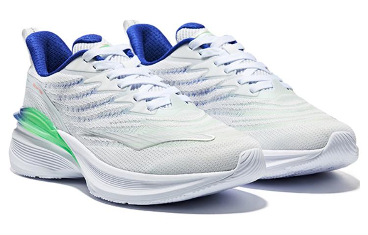 ERKE Xtep Shock-Absorbing Slip-Resistant Low Top Running Shoes 'White Blue' 圖 4