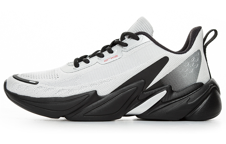 ERKE Xtep Shock-Absorbing Technology Low Running Shoes 'White Black' 11121214227-103
