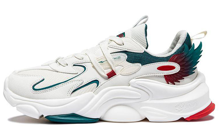 ERKE Xtep Shock Absorption Low Top Running Shoes 'White Deep Marsh' 11122320581-002