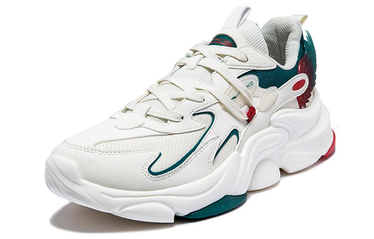 Order ERKE 엑스텝 충격흡수 로우탑 러닝화 '화이트 딥 마쉬' 11122320581-002