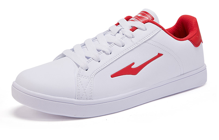ERKE Xtep Skateboard Shoes Low Top 'White Red' 圖 2