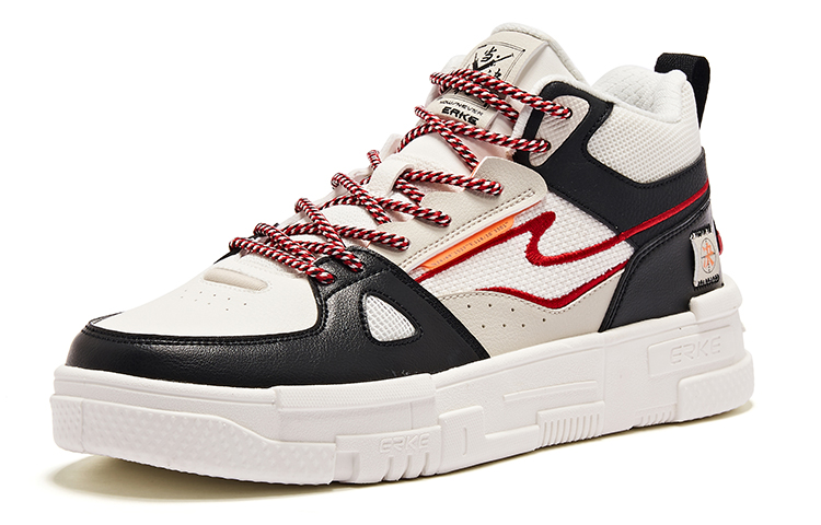 Lookbook 엑텝 ERKE 스케이트보드 로우 '화이트 블랙' 51123301249-001