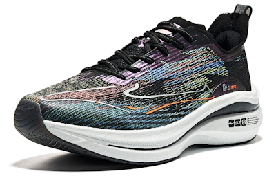 ERKE Xtep Surge Pro 'Black Fluorescent Orange'