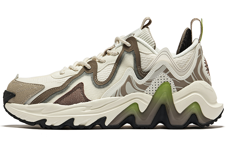 ERKE Xtep TPU Synthetic Leather and Fabric Mesh Low-Top Running Shoes 'White'