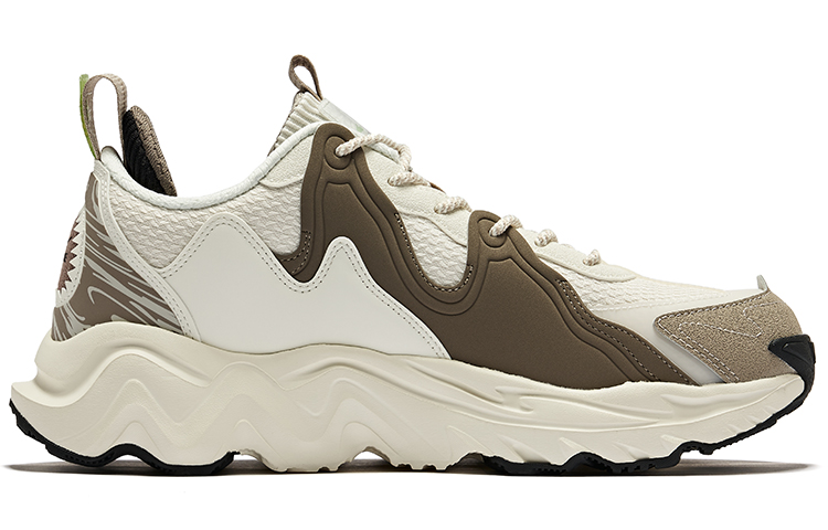 ERKE Xtep TPU Synthetic Leather and Fabric Mesh Low-Top Running Shoes 'White' 圖 2