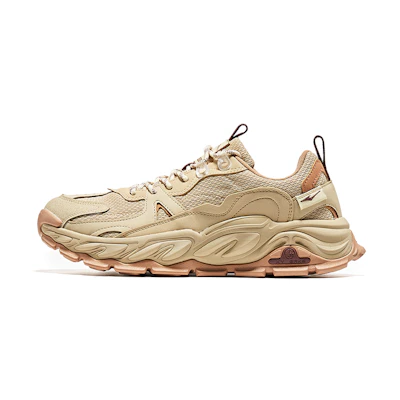 ERKE Xtep Trail Retro Low 'Light Smoke Mocha Elk Brown'