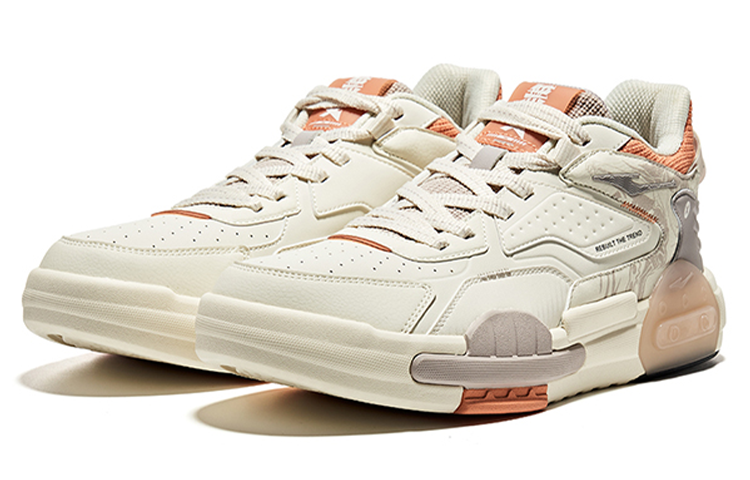 Order ERKE Xtep Unmatched Low-Top 'Gris Naranja' 91122301571-003