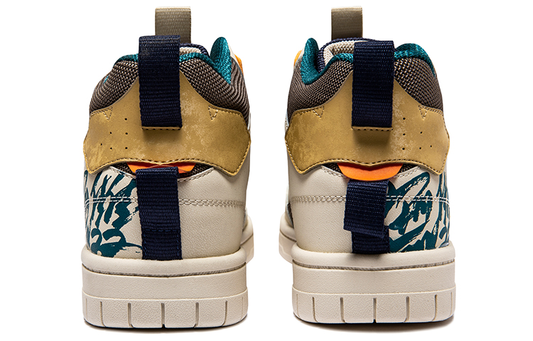 Lookbook ERKE XTEP Unparalleled Master High-Top 'Beige Aqua Azul' 11122301233-403