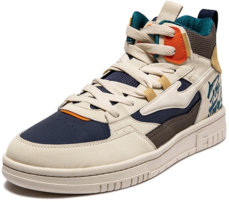 ERKE XTEP Unparalleled Master High-Top 'Beige Aqua Blue' 11122301233-403 Shop ERKE XTEP Unparalleled Master High-Top 'Beige Aqua Blue' 11122301233-403