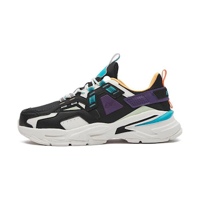 ERKE Xtep Yilong 'Black Blue'