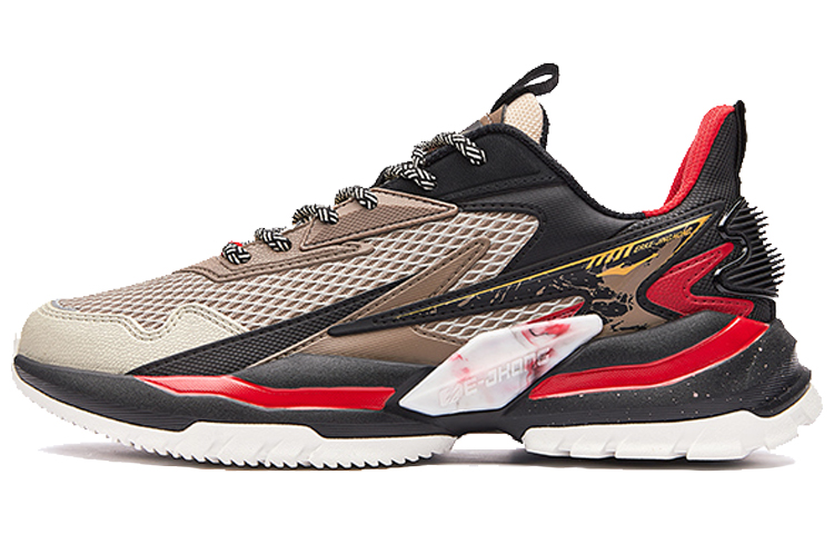 ERKE Xun Series 'Taotie Mesh Breathable Dad Shoe Linen Red'