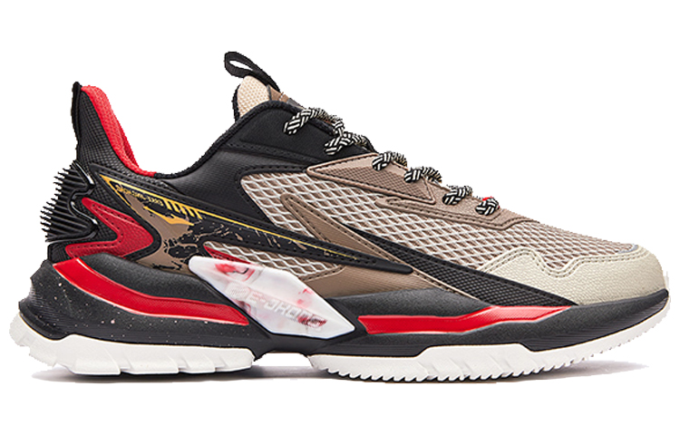 ERKE Xun Series 'Taotie Mesh Breathable Dad Shoe Linen Red' 圖 2