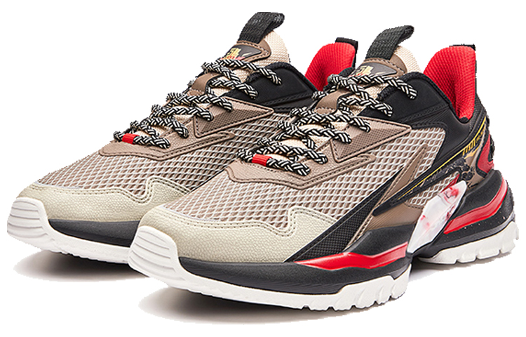 ERKE Xun Series 'Taotie Mesh Breathable Dad Shoe Linen Red' 圖 3