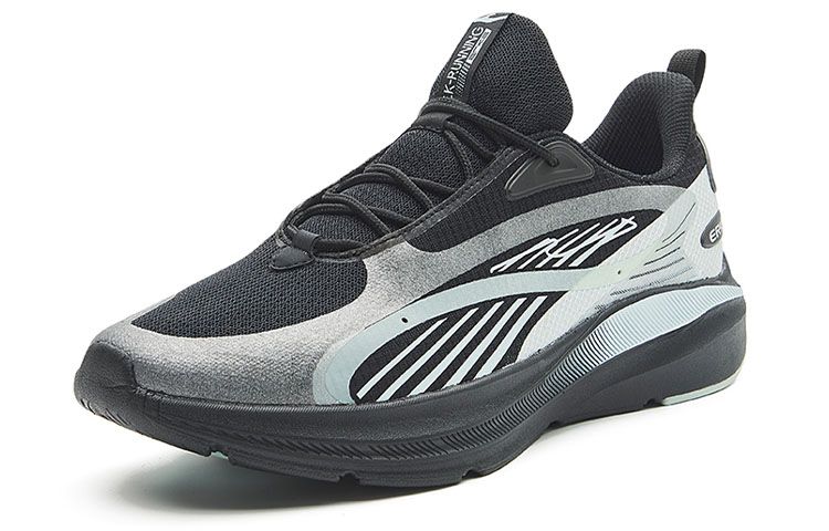 Order 鸿星尔克追风‘黑色针织网面透气低帮跑鞋’ 51122103294-001