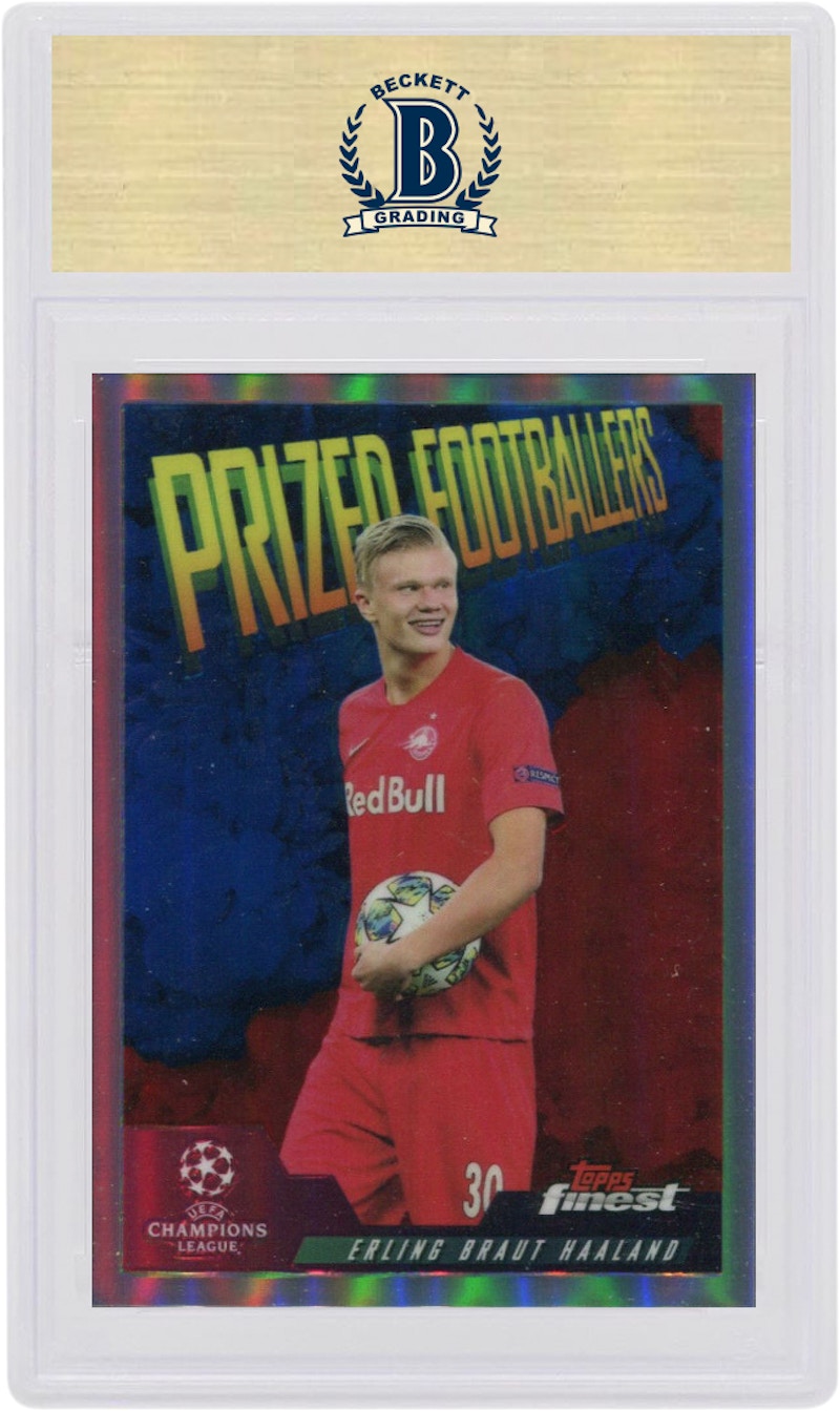 Order Erling Braut Haaland 2019 Topps Finest UEFA Champions League Prized Footballers Fusion PFF-EHA
