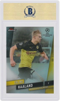 Erling Braut Haaland 2019 Topps Finest UEFA Champions League Refractor #91 Order Erling Braut Haaland 2019 Topps Finest UEFA Champions League Refractor #91