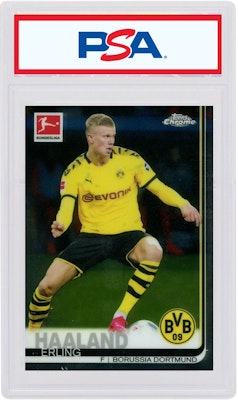 Erling Haaland 2019 Topps Chrome Bundesliga Rookie #72 Buy Erling Haaland 2019 Topps Chrome Bundesliga Rookie #72