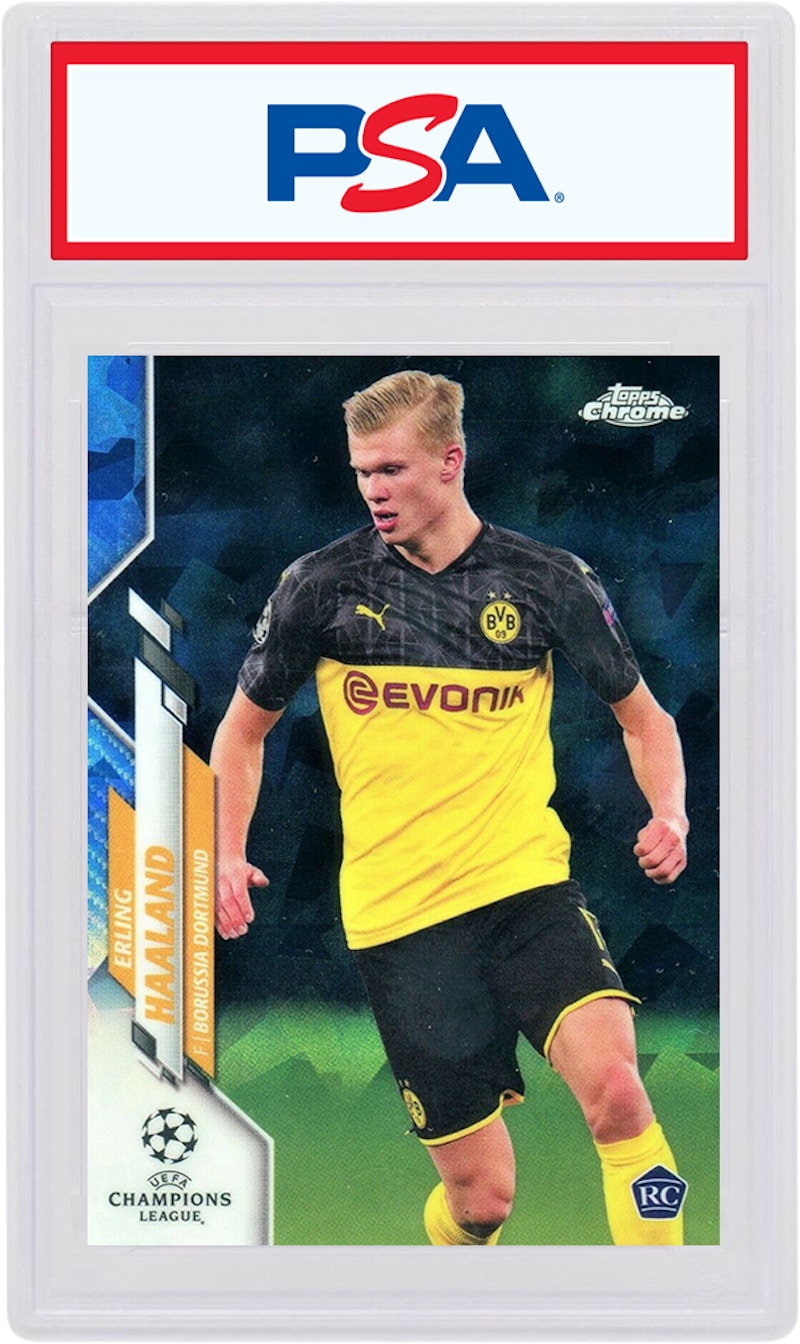 Erling Haaland 2019 Topps Chrome UEFA Sapphire Rookie #74