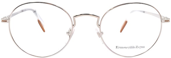 Ermenegildo Zegna EZ5 Round Frame Silver Optical Glasses for Men Classic Style EZ5205 016 Ermenegildo Zegna EZ5 Round Frame Silver Optical Glasses for Men Classic Style EZ5205 016