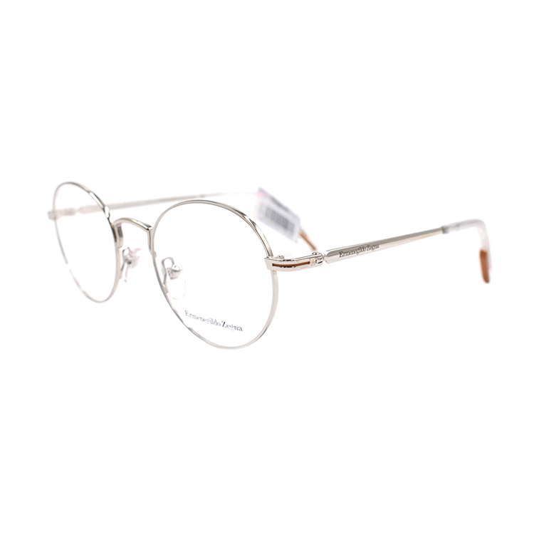 Lookbook Ermenegildo Zegna EZ5 圓框銀色經典男士眼鏡 EZ5205 016