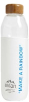 EVIAN BY VIRGIL ABLOH x SOMA Make A Rainbow Refillable Glass Water Bottle White/Light Blue EVIAN BY VIRGIL ABLOH x SOMA Make A Rainbow Refillable Glass Water Bottle White/Light Blue