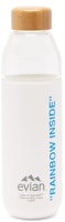 EVIAN BY VIRGIL ABLOH x SOMA Rainbow Inside Refillable Glass Water Bottle White/Light Blue EVIAN BY VIRGIL ABLOH x SOMA Rainbow Inside Refillable Glass Water Bottle White/Light Blue