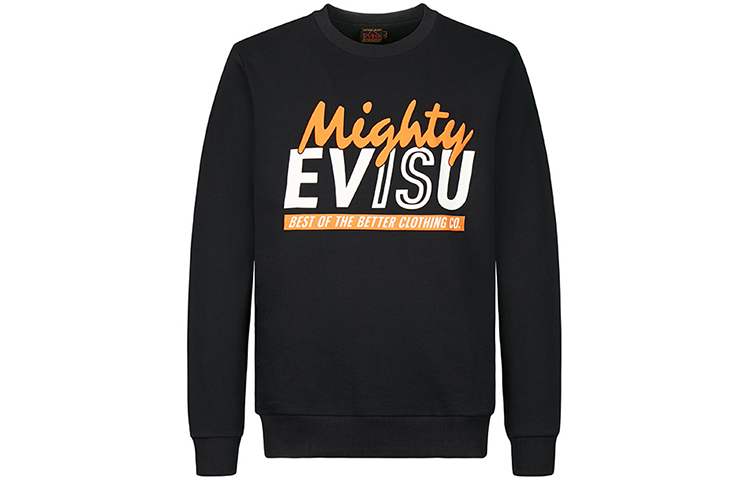 Order EVISU 19AW 黑色海鷗印花圓領長袖衛衣 1EAOTM9SW416XX