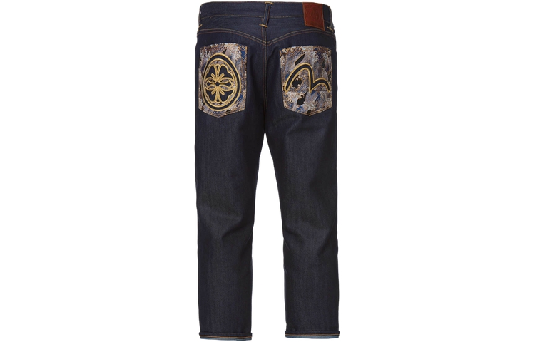 EVISU 19SS  Summer Denim Blue 3/4 Jeans with Brocade Pocket 1ESHTM9JE13727 圖 2