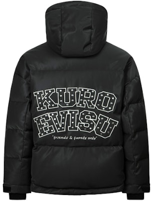 EVISU 2023AW 黑色鴨絨連帽外套,字母與海鷗刺繡設計 2EAGNM3NJ5202OSPU Lookbook EVISU 2023AW 黑色鴨絨連帽外套,字母與海鷗刺繡設計 2EAGNM3NJ5202OSPU