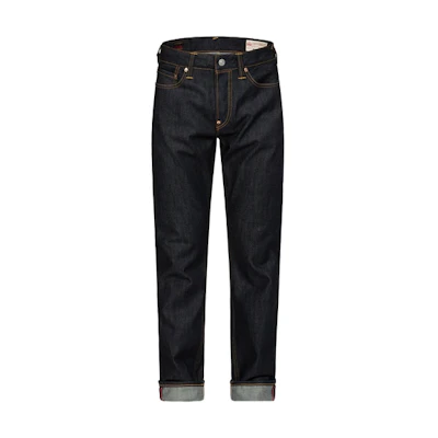 EVISU 2023AW Seagull Print Denim Jeans in Blue. 0ELBSM0JE114317CT