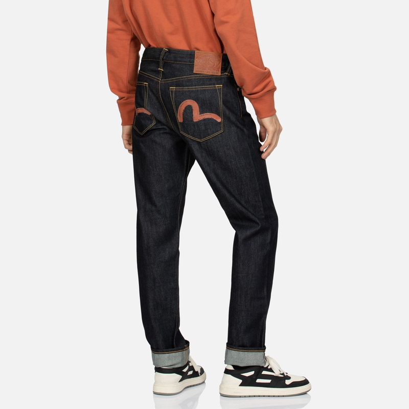 Purchase EVISU 2023AW Jeans Denim Biru dengan Print Burung Camar. 0ELBSM0JE114317CT