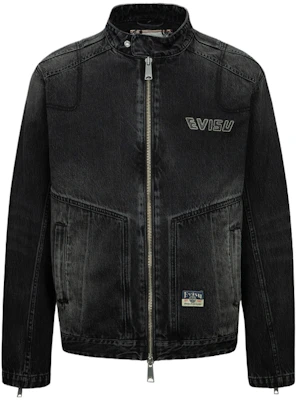 EVISU 2024 FW Buddha Print Relaxed Fit Denim Biker Jacket 2EAHTM4DJ1007RXDN Lookbook EVISU 2024 FW Buddha Print Relaxed Fit Denim Biker Jacket 2EAHTM4DJ1007RXDN