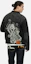 Shop EVISU 2024 FW Buddha Print Relaxed Fit Denim Biker Jacket 2EAHTM4DJ1007RXDN
