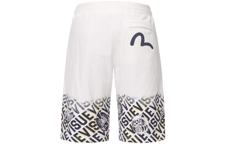 Order Evisu 23SS Logo Degradado y Estampado Daruma Pantalones Cortos. 2ESHTM3ST591XXCT