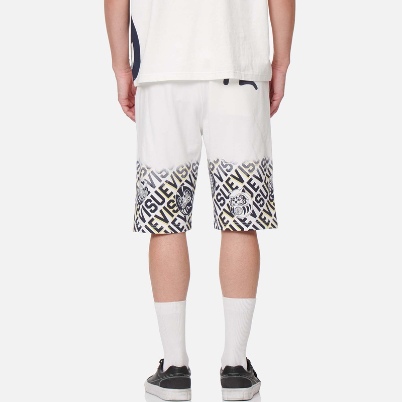 Purchase Evisu 23SS Logo Degradado y Estampado Daruma Pantalones Cortos. 2ESHTM3ST591XXCT