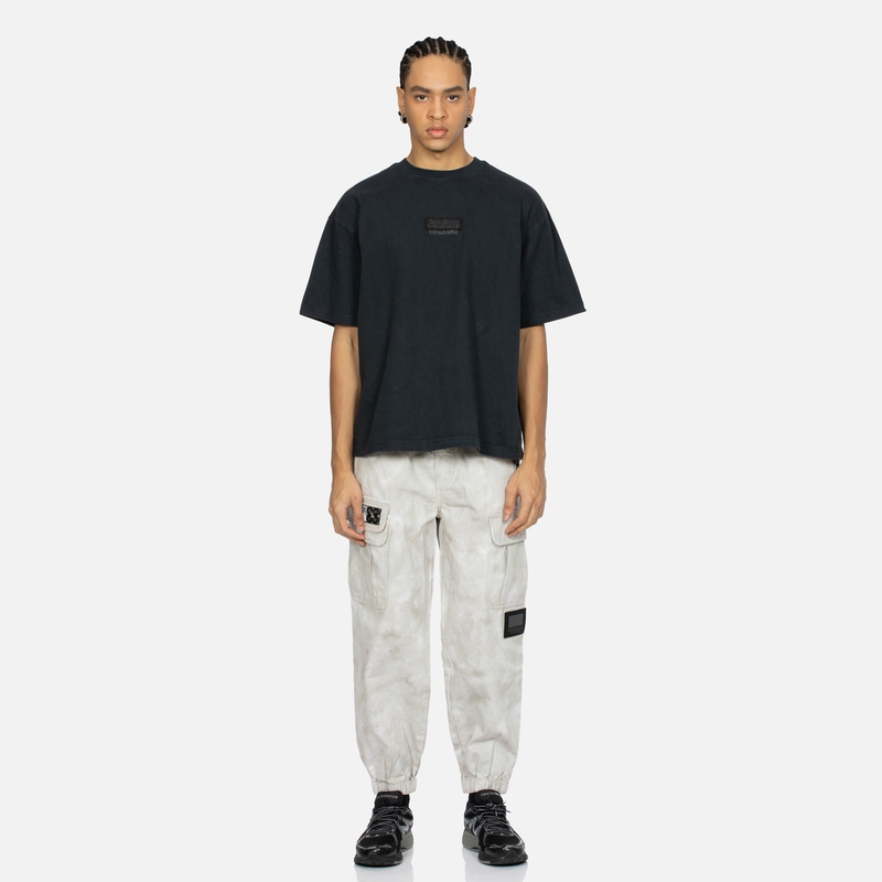 Details for EVISU 刺繡家紋設計可調腰帶休閒褲 2ESGNM4PO5115LFCT