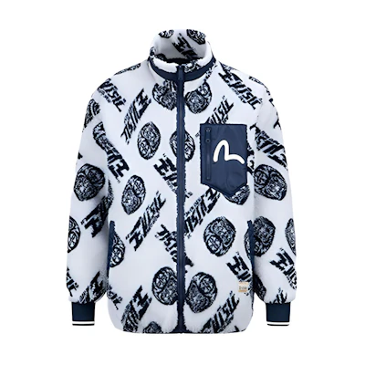 EVISU Autumn/Winter Geometric Pattern Logo Dharmic Jacket. 2EAHTM1JK719RXSH