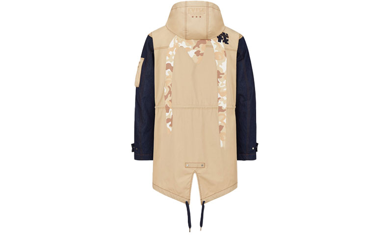 EVISU  Beige Camouflage Patchwork M Logo Jacket. 2ESHTM1CT705FF 圖 3