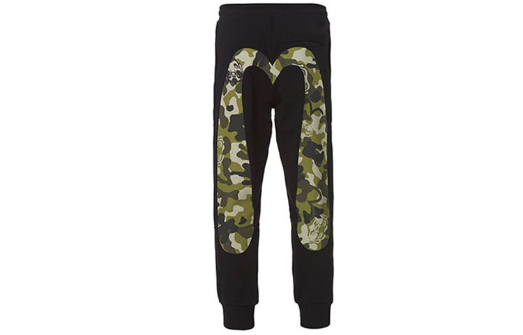 Order EVISU 黑色迷彩印花直筒運動休閒長褲 1ESHTM9SP325XX