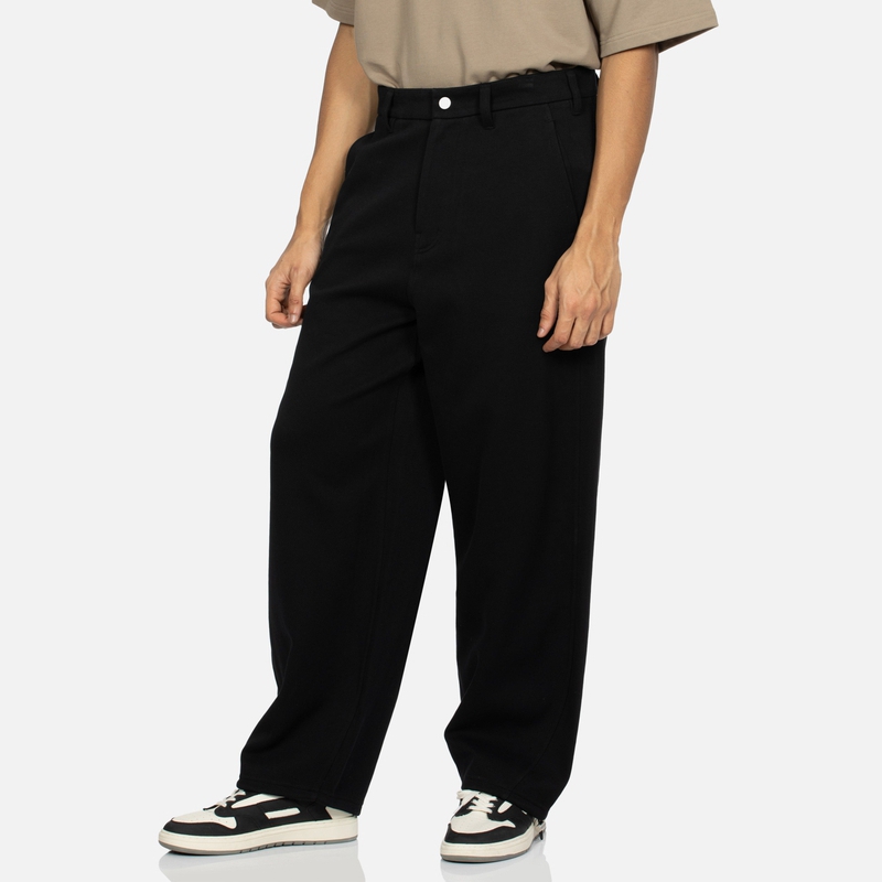 Purchase EVISU 黑色海鷗刺繡設計休閒長褲 2ESHTM4SP7061FFCT