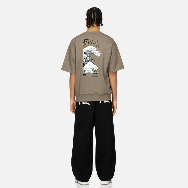 Details for EVISU 黑色海鷗刺繡設計休閒長褲 2ESHTM4SP7061FFCT