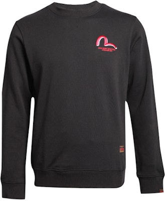 EVISU 黑色刺繡迷你達摩圖標圓領衛衣 1EAHTM9SW329XX Lookbook EVISU 黑色刺繡迷你達摩圖標圓領衛衣 1EAHTM9SW329XX