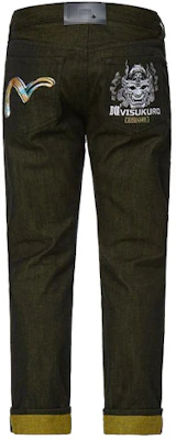 EVISU Celana Jeans Denim Hitam dengan Desain Bordir Hannya Seagull 2ESGNM2JE12217CT Buy EVISU Celana Jeans Denim Hitam dengan Desain Bordir Hannya Seagull 2ESGNM2JE12217CT