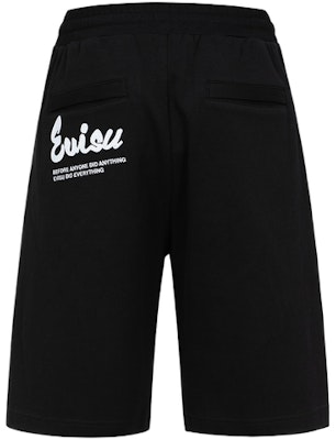 EVISU Celana Pendek Kasual Hitam dengan Pinggang Elastis dan Tali Serut. 2ESHTM4ST7095RXCT Lookbook EVISU Celana Pendek Kasual Hitam dengan Pinggang Elastis dan Tali Serut. 2ESHTM4ST7095RXCT