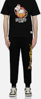 Sizing EVISU 黑色日向火男祭典印花修身休閒褲 2EAHTM3SP1085XXCT