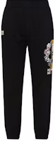EVISU Black Jogger Pants with Buddha Head and Logo Print Casual Style 2ESHTM1SP420ST EVISU Black Jogger Pants with Buddha Head and Logo Print Casual Style 2ESHTM1SP420ST