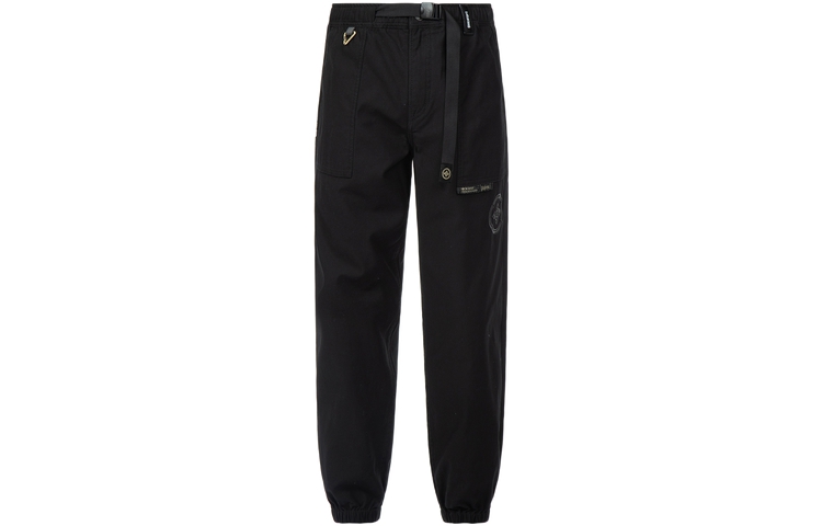 EVISU  Black Jogger Pants with Logo Embroidery and Pocket Design. 2ESGNM3PO232XXCT